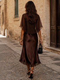 Vestido Midi de Satén - Miriam