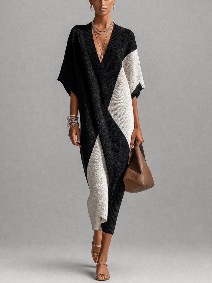 Vestido Midi Bicolor - Vega