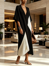 Vestido Midi Bicolor - Vega