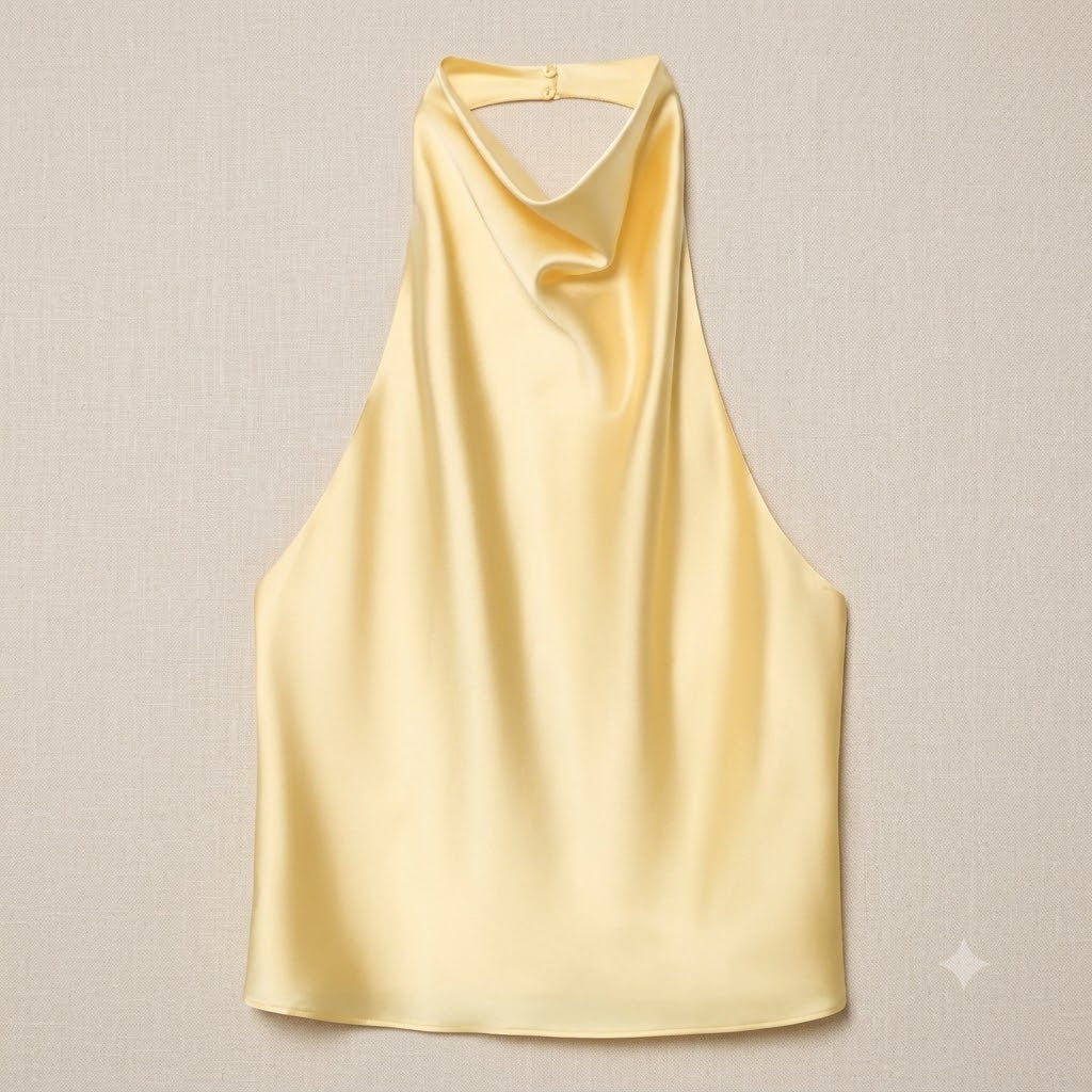 Top Halter de Caída Fluida - Naia