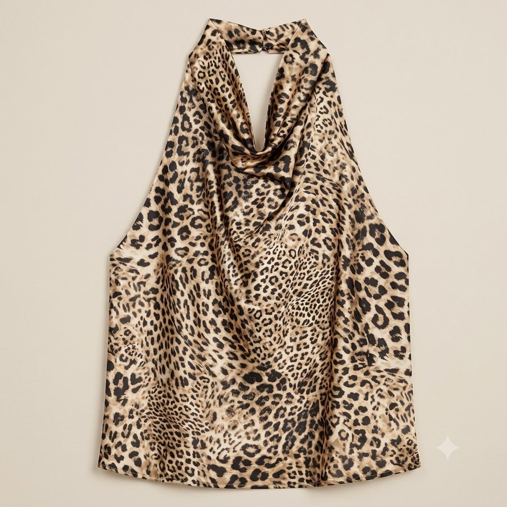 Top Halter de Caída Fluida - Naia