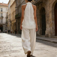 Conjunto Halter con Pantalón Palazzo - Alba