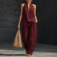 Conjunto Halter con Pantalón Palazzo - Alba