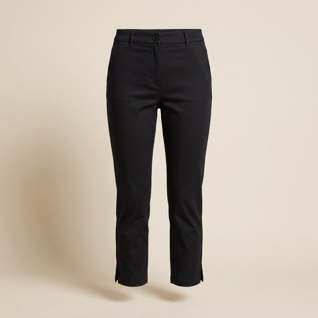 Pantalón Capri con Abertura Lateral - Paula