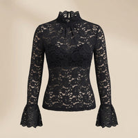 Top de Encaje con Cuello Alto - Emma