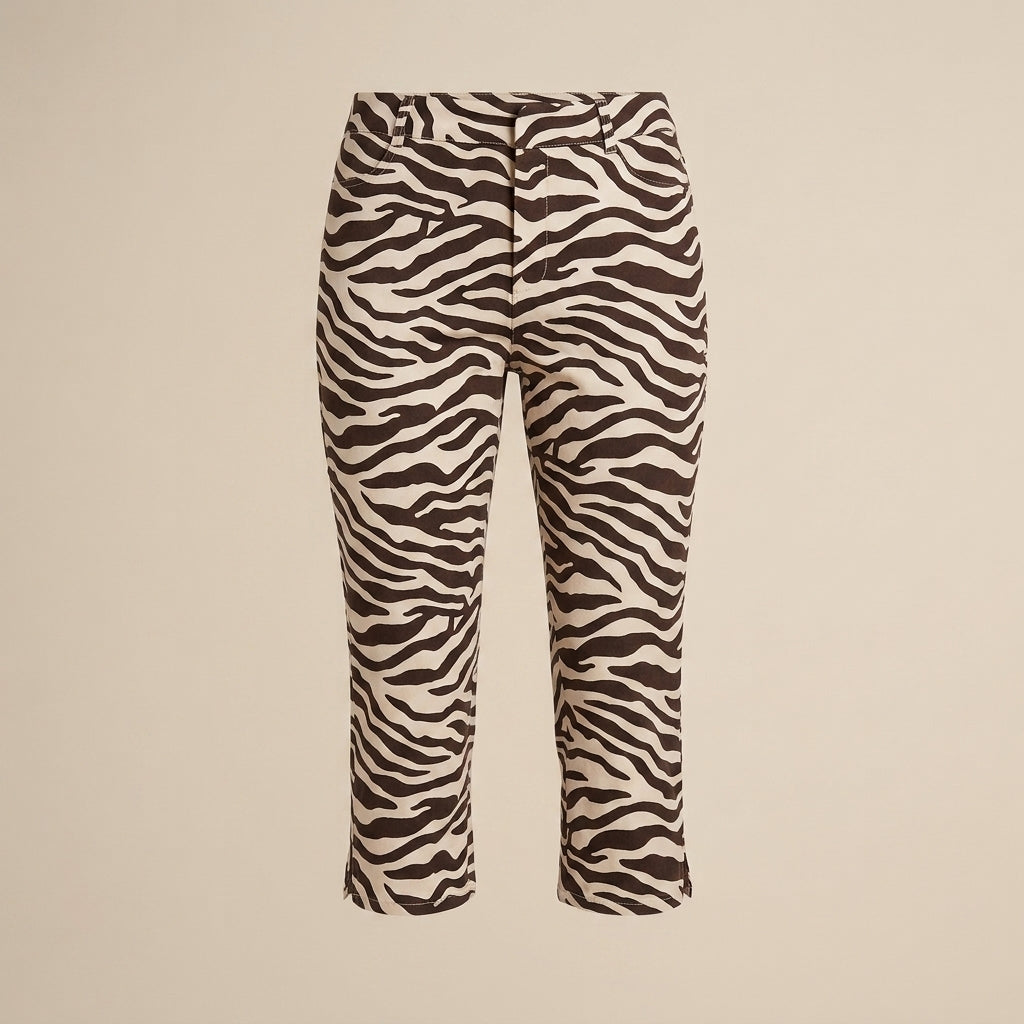 Pantalón Capri con Abertura Lateral - Paula