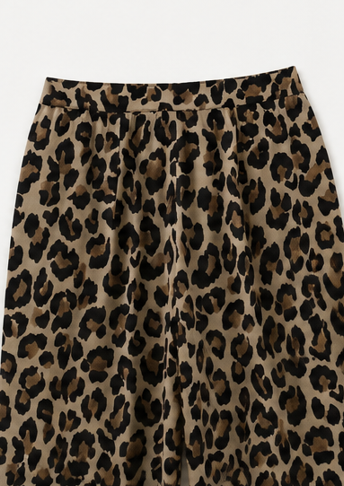 Pantalón Recto Print Leopardo