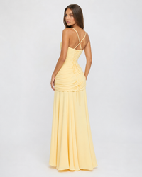 Vestido Largo con Escote Cuadrado - Jimena