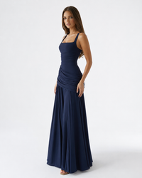 Vestido Largo con Escote Cuadrado - Jimena