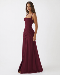 Vestido Largo con Escote Cuadrado - Jimena