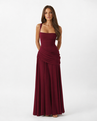 Vestido Largo con Escote Cuadrado - Jimena