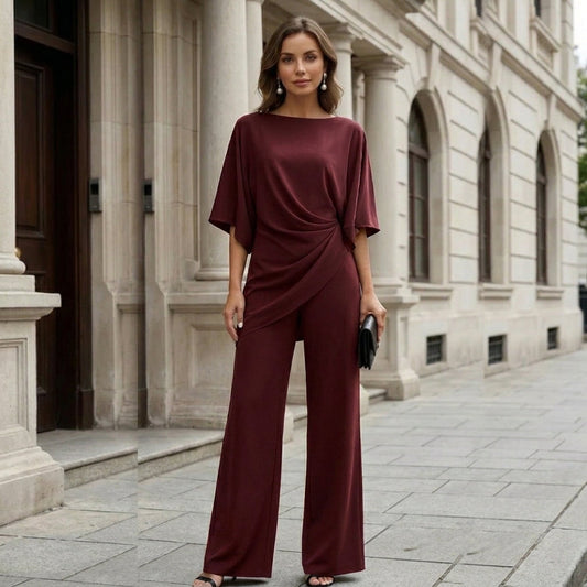 Conjunto de Blusa y Pantalón que Cae sin Marcar - Mercedes