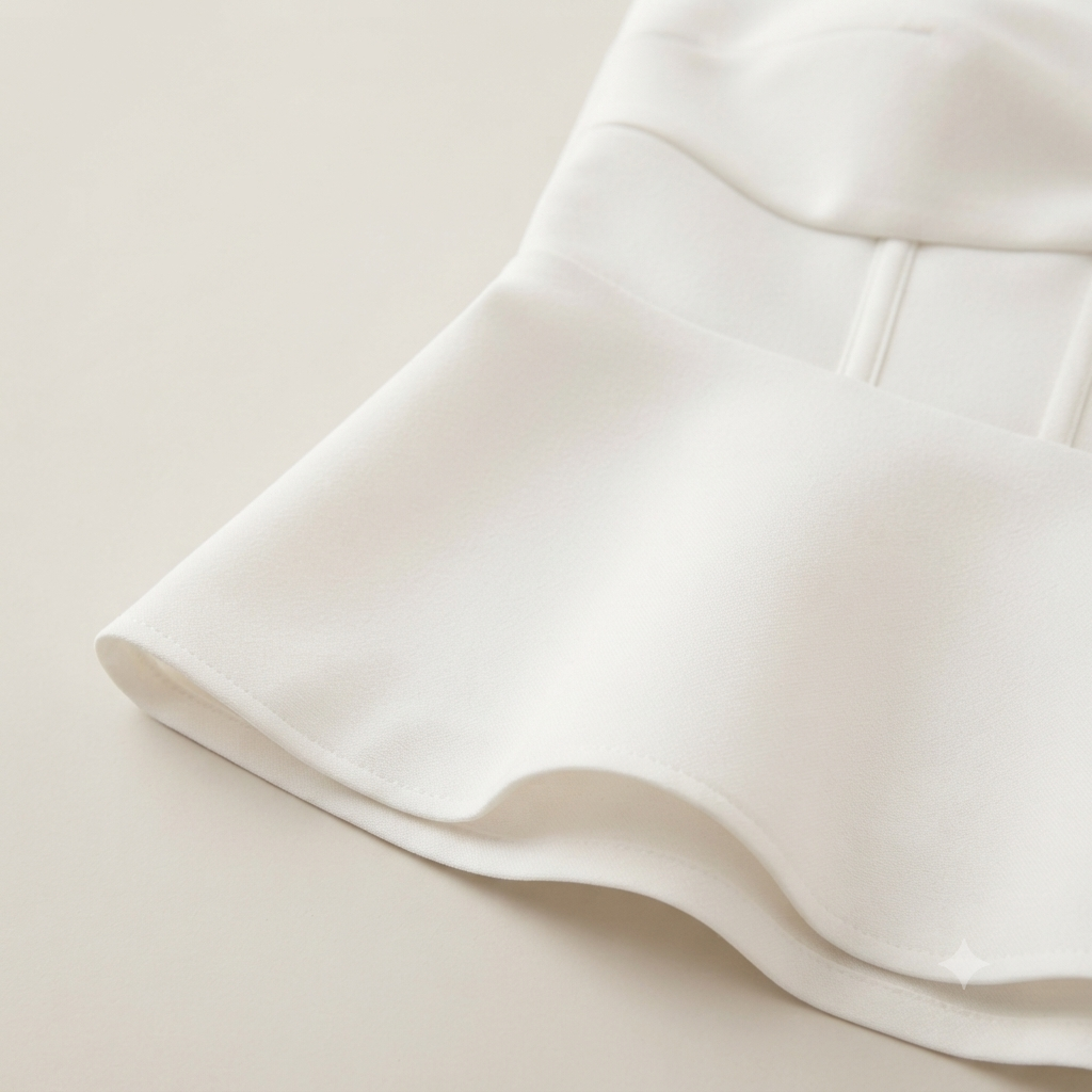 Conjunto de Raso Palabra de Honor y Pantalón Recto - Elena