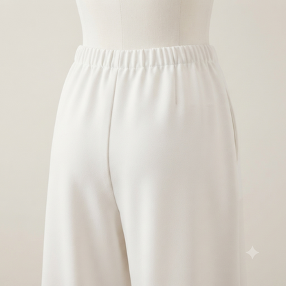 Conjunto de Raso Palabra de Honor y Pantalón Recto