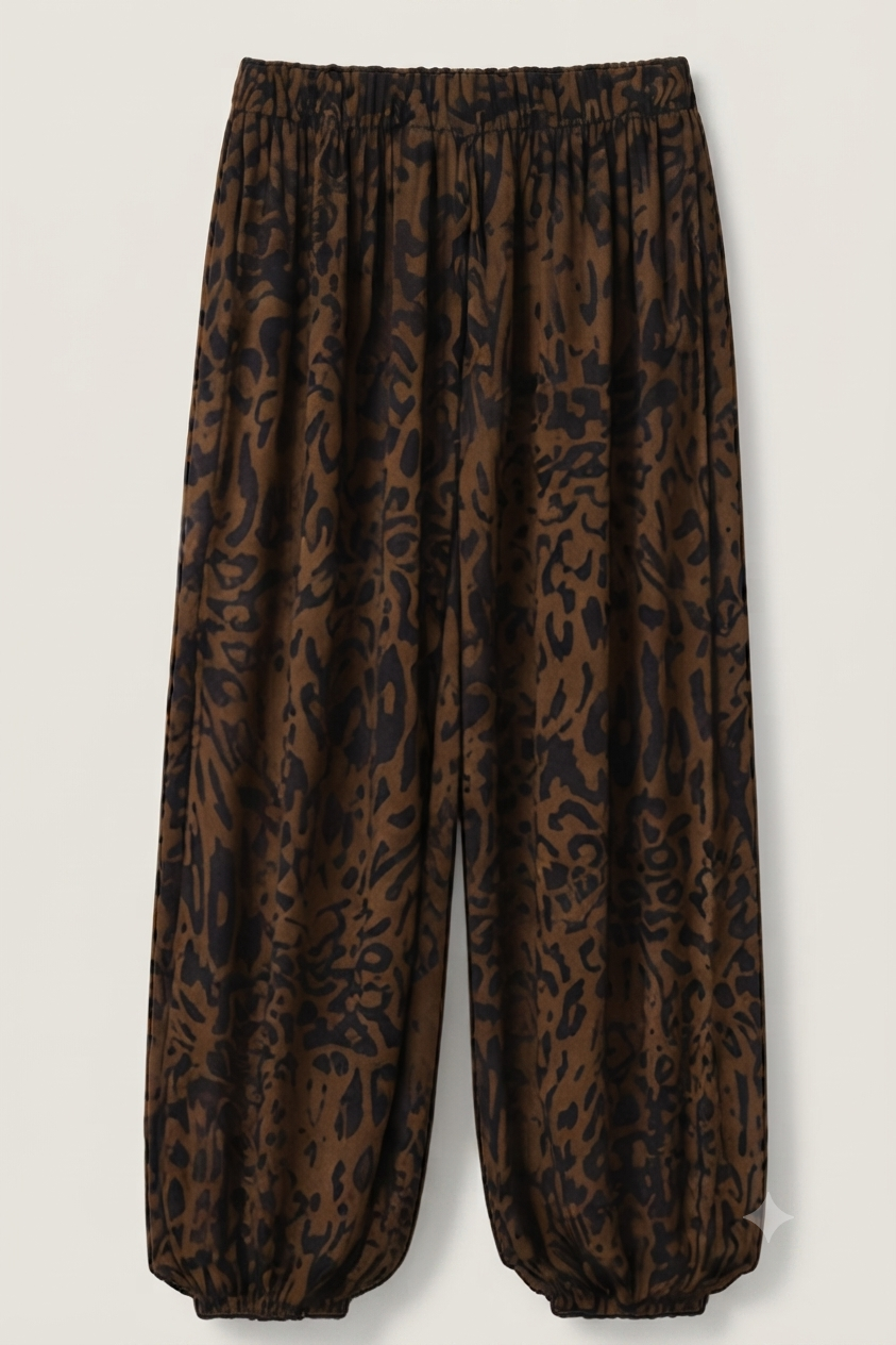 Pantalón Wide Leg Estampado Animal - Mila