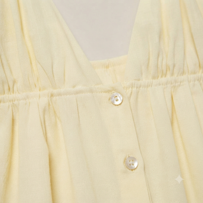 Top Cropped Anudado de Encaje