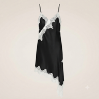 Vestido Mini de Encaje Asimétrico