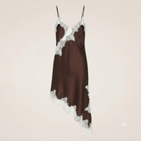 Vestido Mini de Encaje Asimétrico