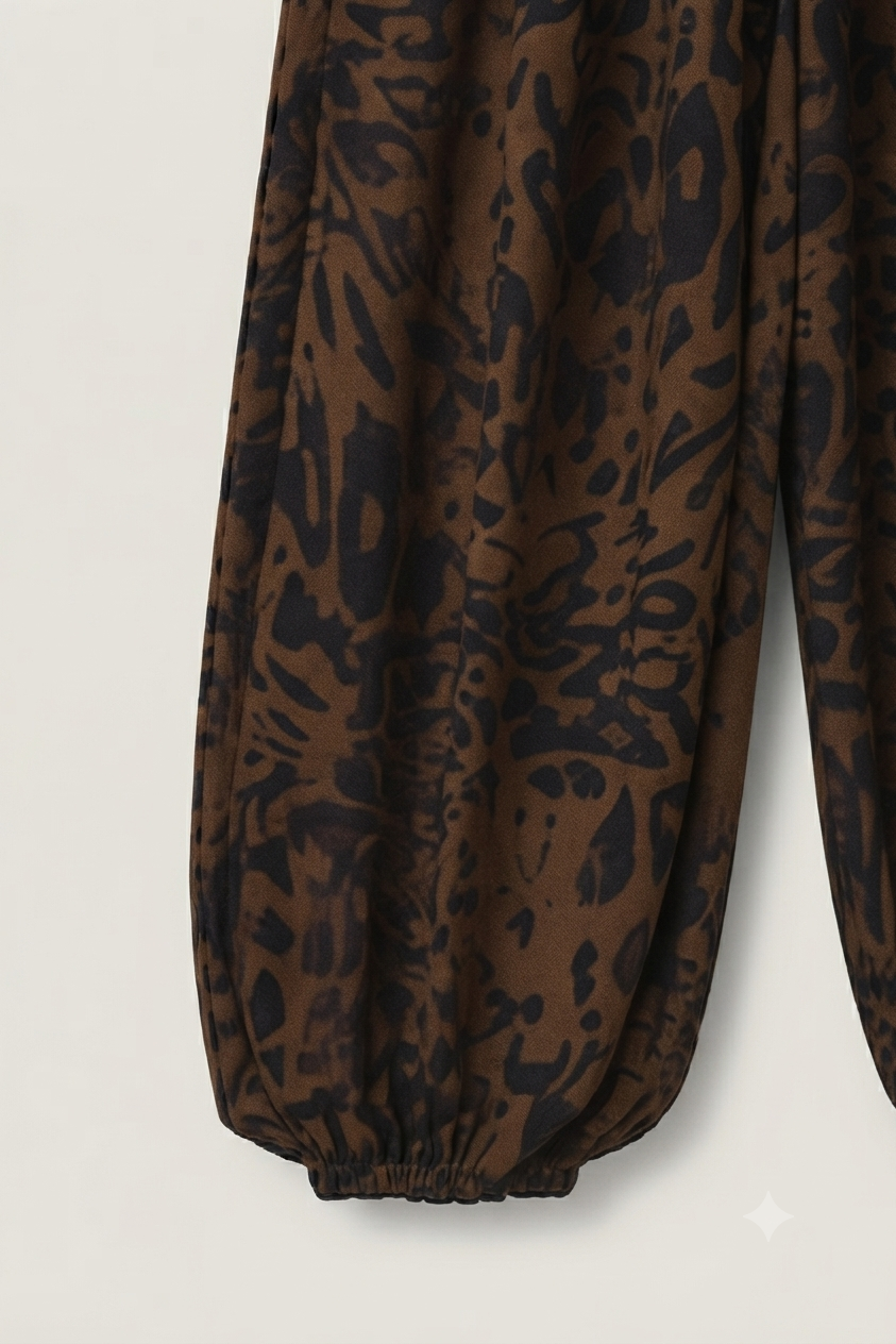 Pantalón Wide Leg Estampado Animal - Mila