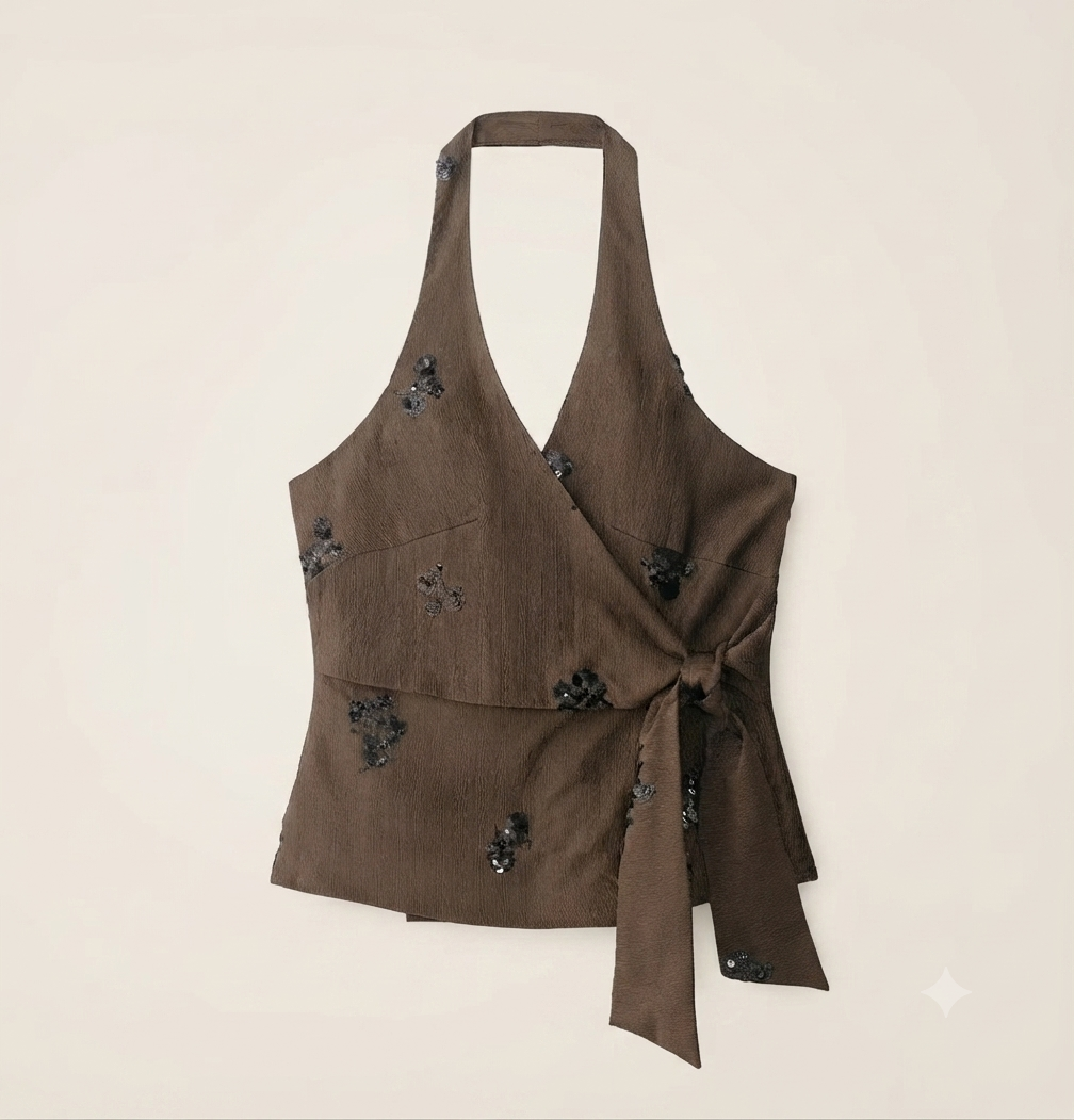Conjunto Top Halter y Pantalón Ancho - Aitana
