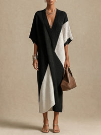 Vestido Midi Bicolor - Vega