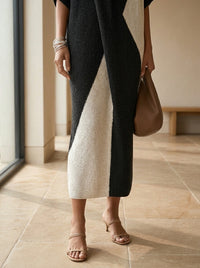 Vestido Midi Bicolor - Vega