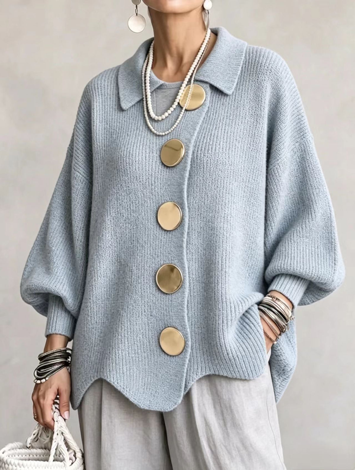 Cárdigan Oversize que Abriga sin Abultar - Consuelo
