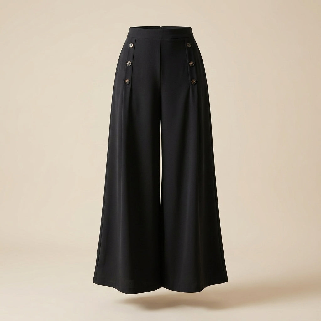 Pantalón Wide Leg de Tiro Alto - Olivia