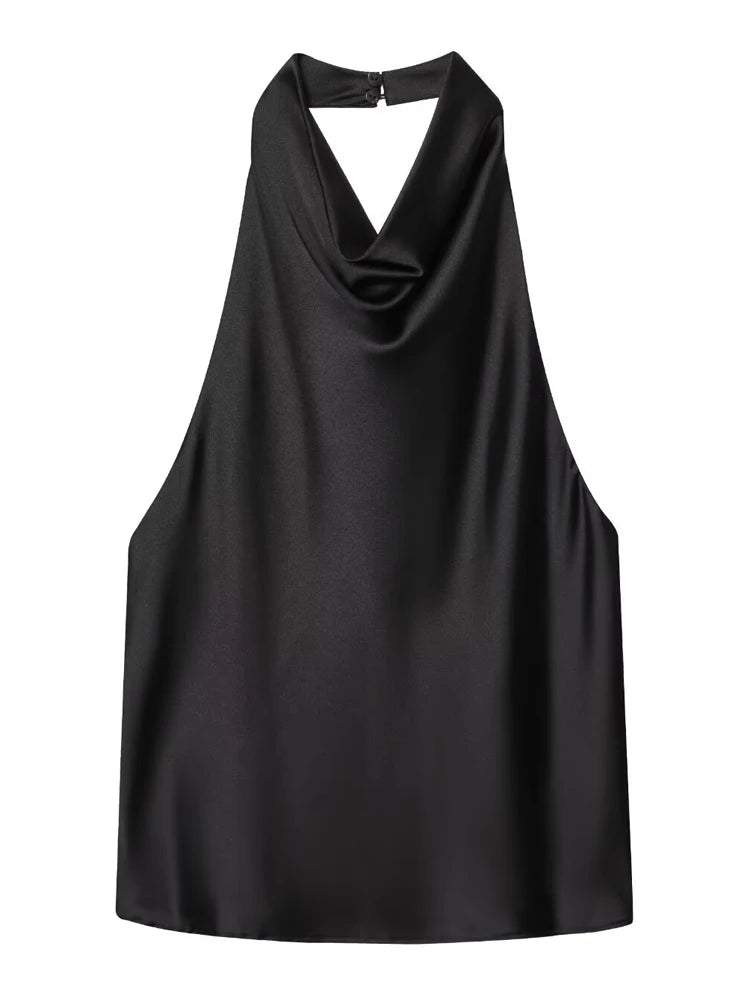 Top Halter de Caída Fluida - Naia