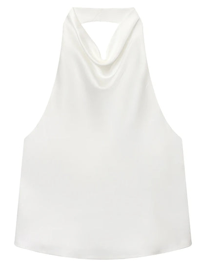 Top halter de caída fluida