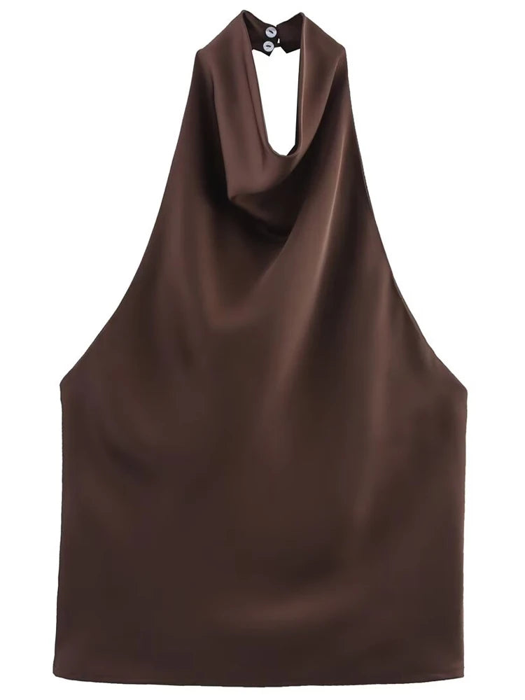 Top Halter de Caída Fluida - Naia