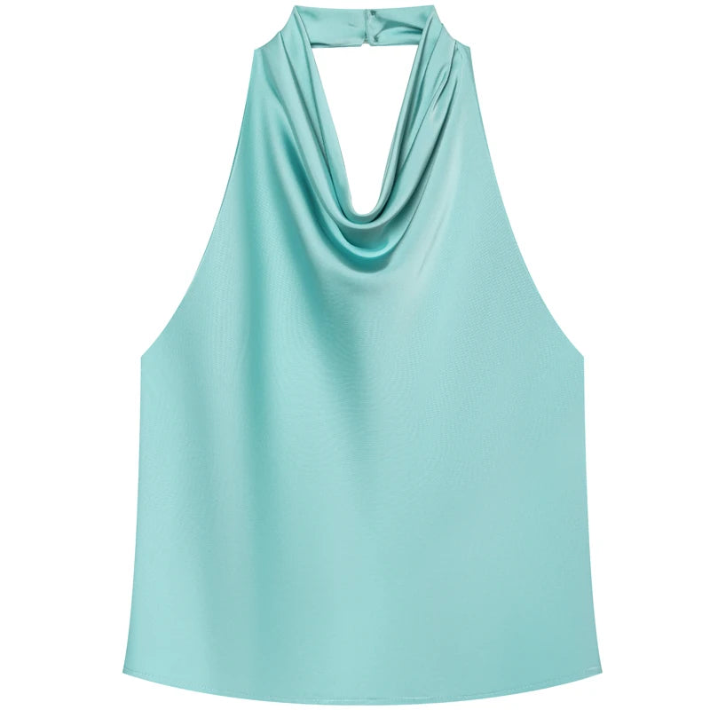 Top Halter de Caída Fluida - Naia