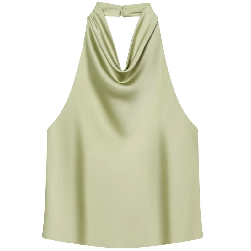 Top Halter de Caída Fluida - Naia