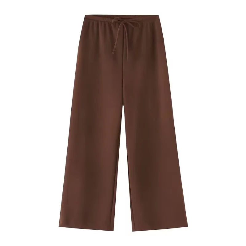 Conjunto Top Fruncido y Pantalón Ancho - Nerea