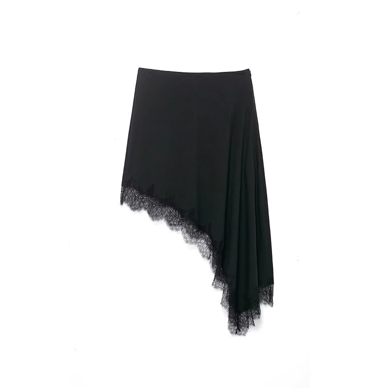 Falda mini de corte asimétrico