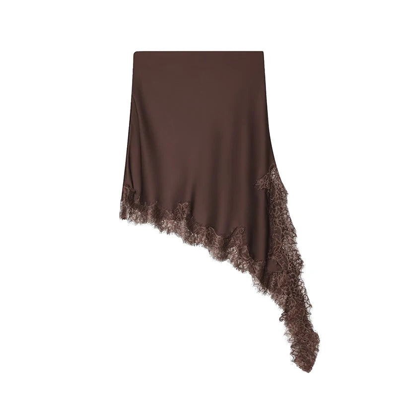 Falda mini de corte asimétrico