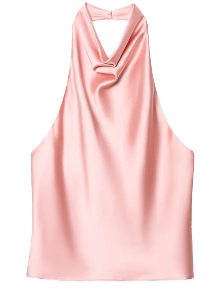 Top Halter de Caída Fluida - Naia
