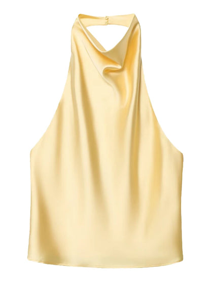 Top halter de caída fluida
