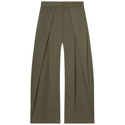 Pantalón Wide Leg Plisado de Tiro Alto