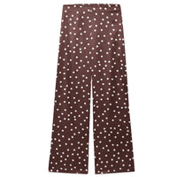 Conjunto de Raso Palabra de Honor y Pantalón Recto