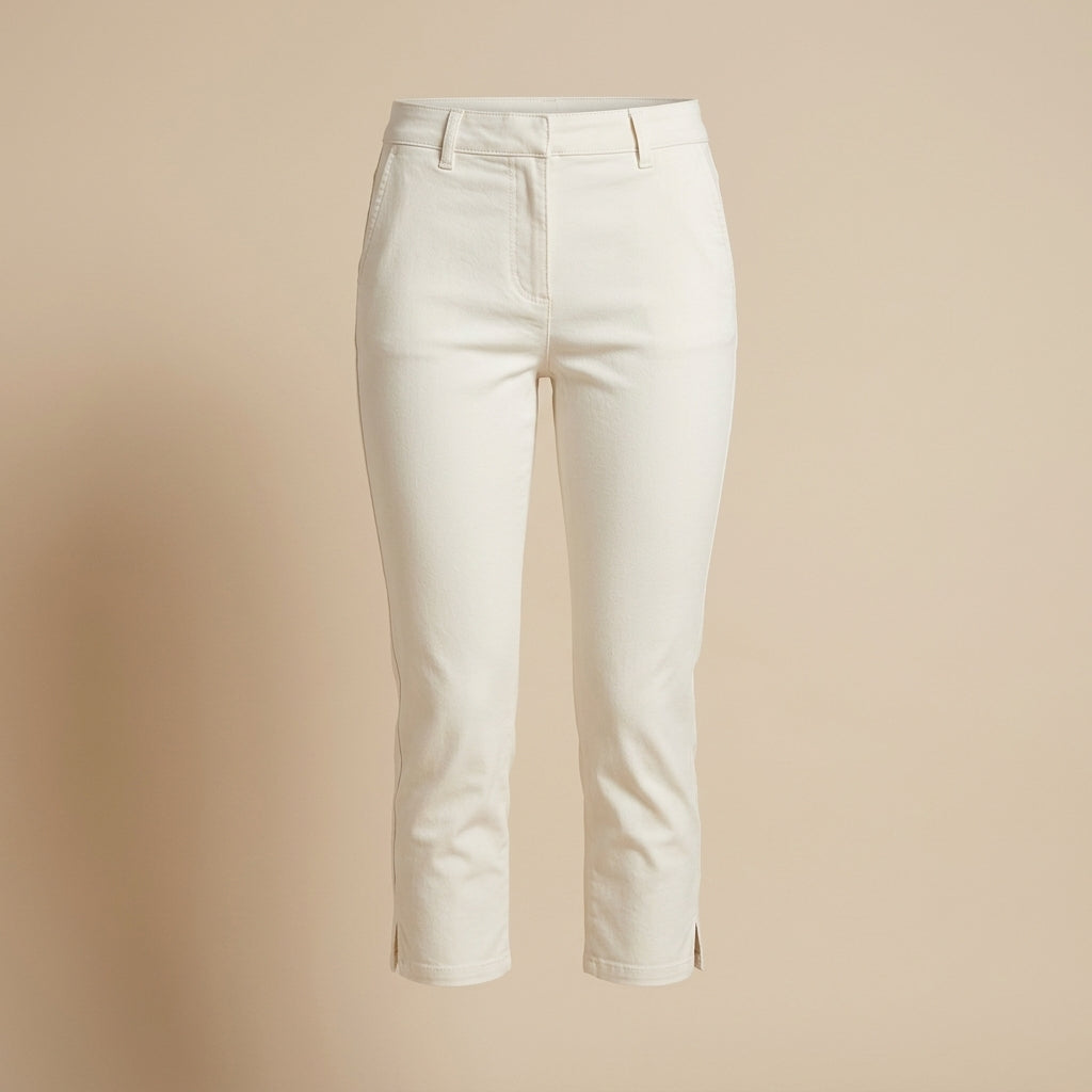 Pantalón Capri con Abertura Lateral - Paula