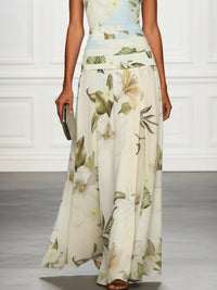 Vestido Maxi Floral con Volantes - Olalla