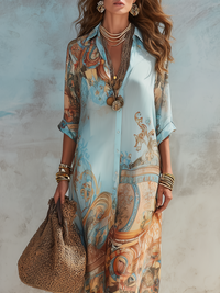 Vestido Maxi Estampado Paisley - Rocío