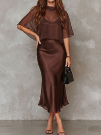 Vestido Midi de Satén - Miriam