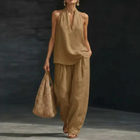 Conjunto Halter con Pantalón Palazzo - Alba