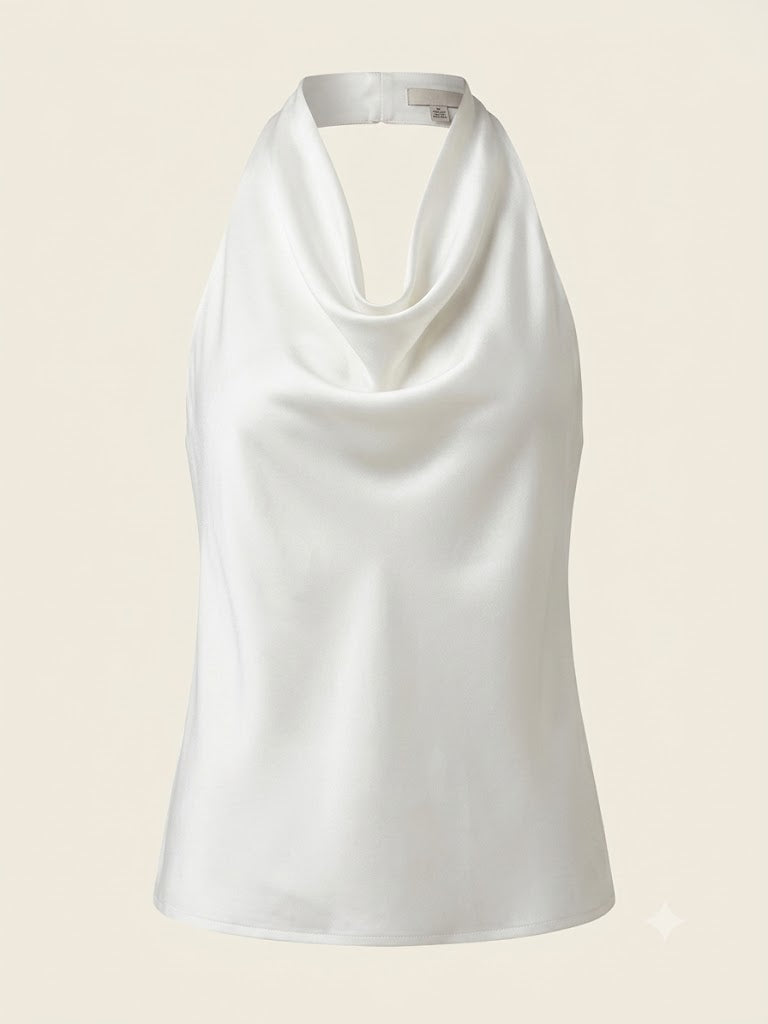 Top Halter de Caída Fluida - Naia