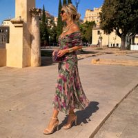 Vestido Maxi de Hombros Descubiertos - Leonor